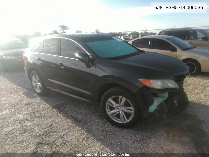 2013 Acura Rdx VIN: 5J8TB3H57DL006036 Lot: 40290075