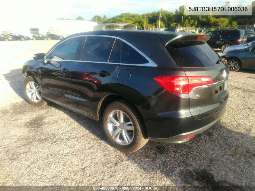 2013 Acura Rdx VIN: 5J8TB3H57DL006036 Lot: 40290075