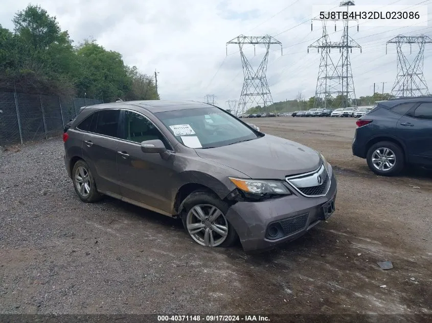 2013 Acura Rdx VIN: 5J8TB4H32DL023086 Lot: 40371148