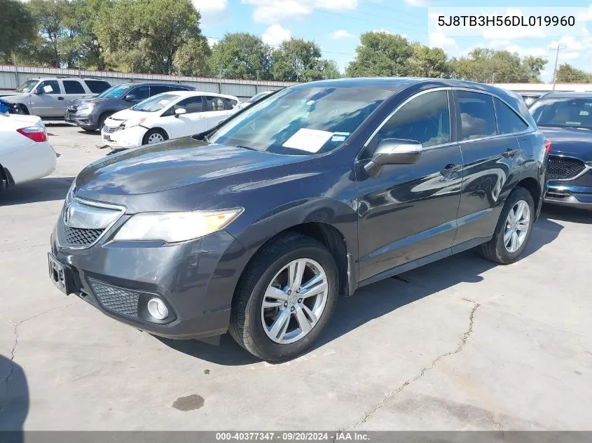 2013 Acura Rdx VIN: 5J8TB3H56DL019960 Lot: 40377347