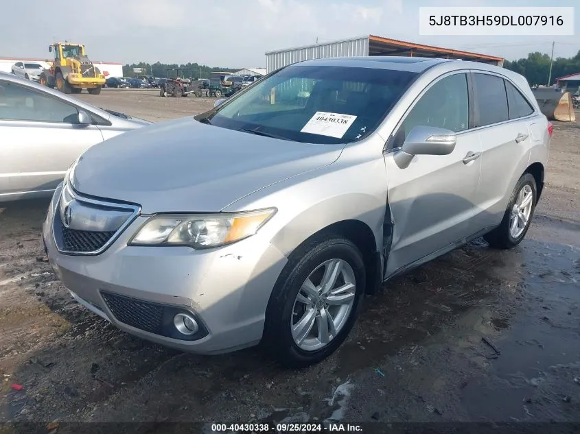 2013 Acura Rdx VIN: 5J8TB3H59DL007916 Lot: 40430338