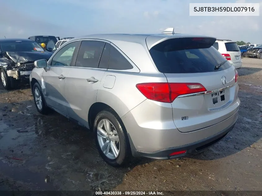 2013 Acura Rdx VIN: 5J8TB3H59DL007916 Lot: 40430338