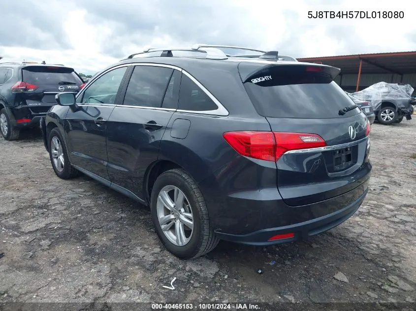 2013 Acura Rdx VIN: 5J8TB4H57DL018080 Lot: 40465153