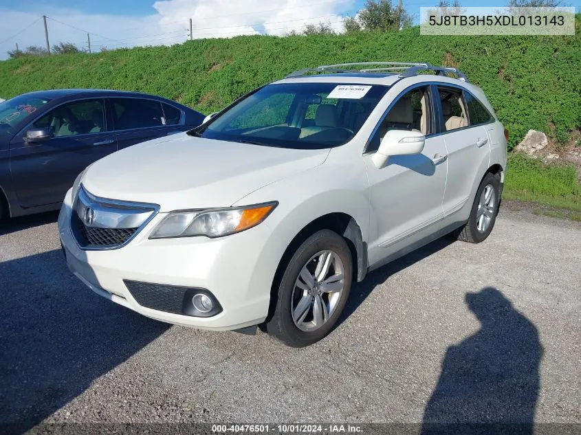 2013 Acura Rdx VIN: 5J8TB3H5XDL013143 Lot: 40476501