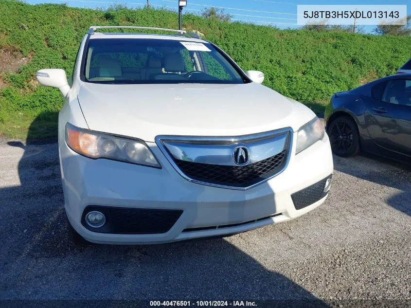 2013 Acura Rdx VIN: 5J8TB3H5XDL013143 Lot: 40476501