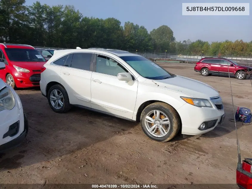 2013 Acura Rdx VIN: 5J8TB4H57DL009668 Lot: 40478399