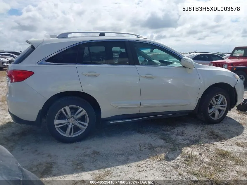 2013 Acura Rdx Technology VIN: 5J8TB3H5XDL003678 Lot: 40525410