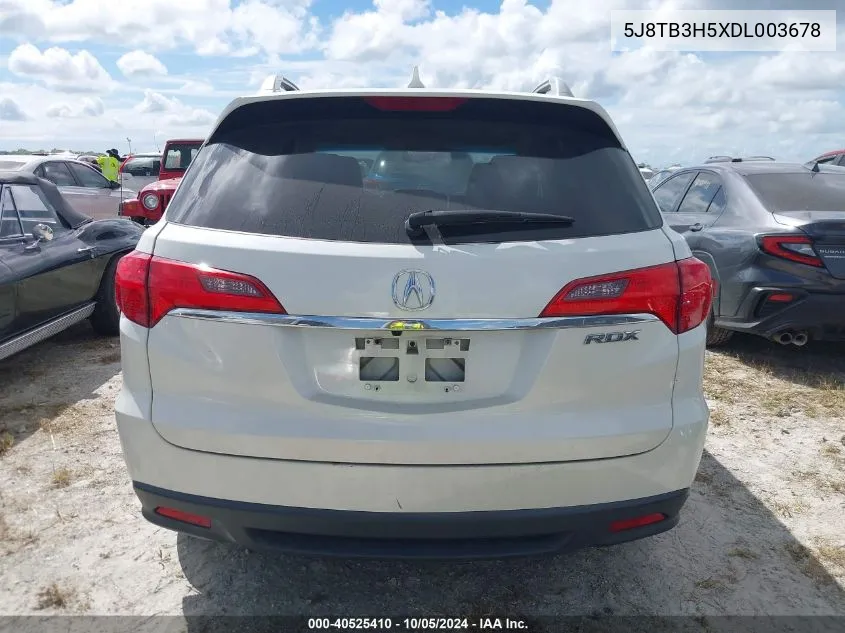 2013 Acura Rdx Technology VIN: 5J8TB3H5XDL003678 Lot: 40525410