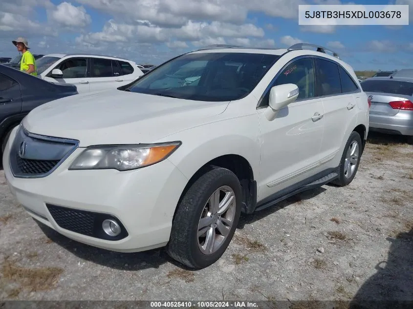 2013 Acura Rdx Technology VIN: 5J8TB3H5XDL003678 Lot: 40525410