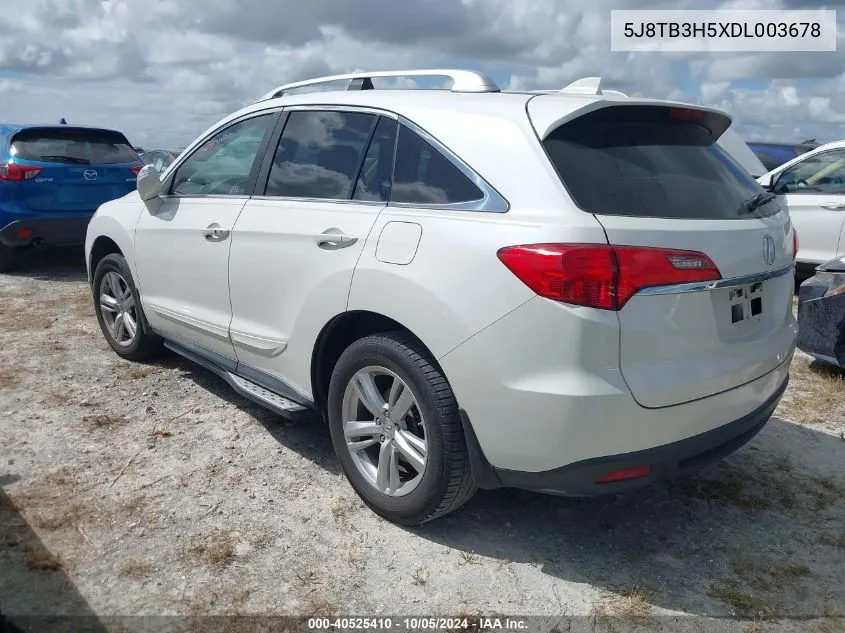 2013 Acura Rdx Technology VIN: 5J8TB3H5XDL003678 Lot: 40525410