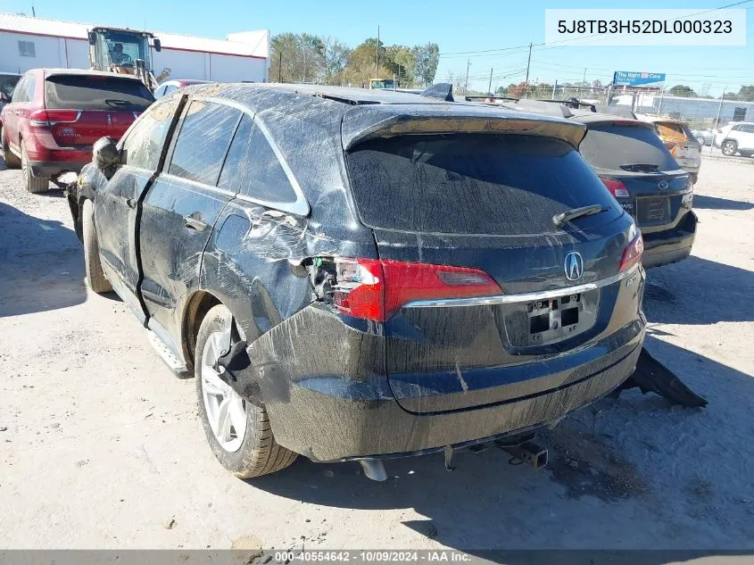 2013 Acura Rdx Technology VIN: 5J8TB3H52DL000323 Lot: 40554642