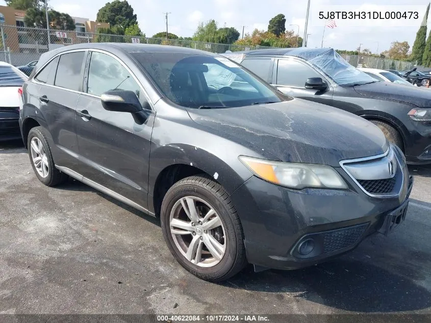 2013 Acura Rdx VIN: 5J8TB3H31DL000473 Lot: 40622084