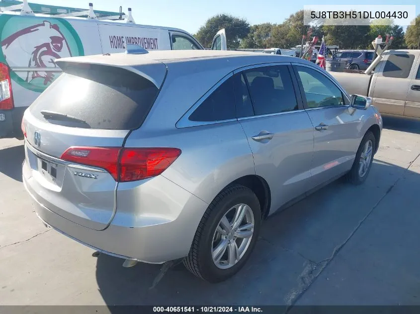 2013 Acura Rdx VIN: 5J8TB3H51DL004430 Lot: 40651541