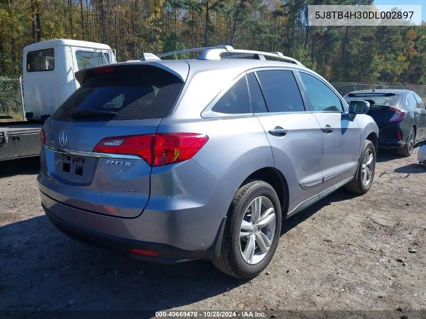 2013 Acura Rdx VIN: 5J8TB4H30DL002897 Lot: 40669478