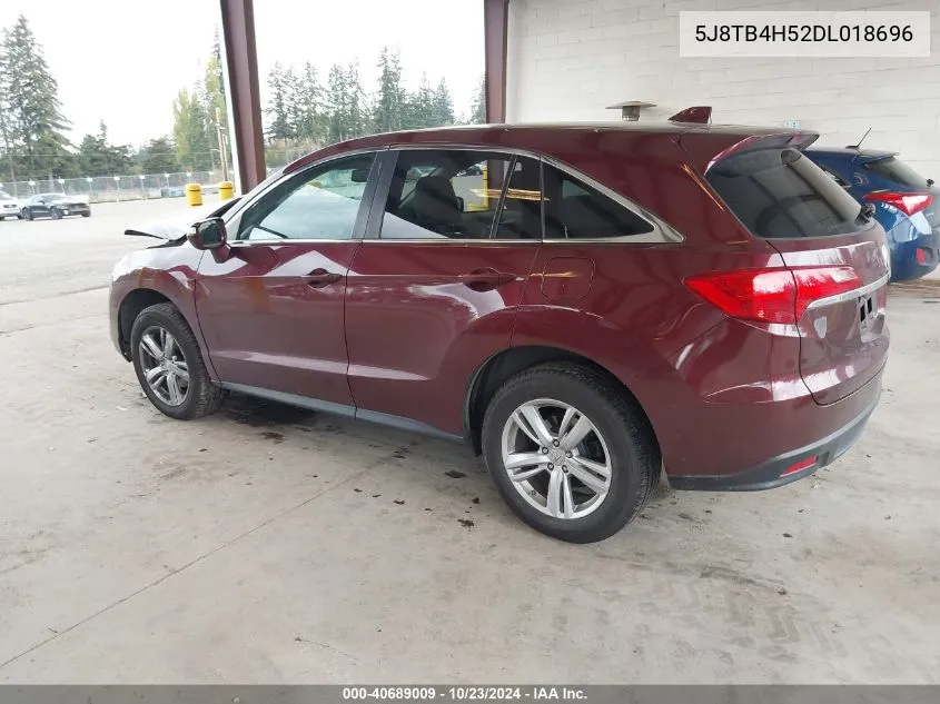 2013 Acura Rdx VIN: 5J8TB4H52DL018696 Lot: 40689009