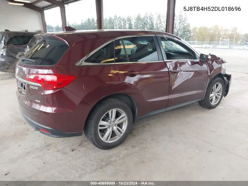 2013 Acura Rdx VIN: 5J8TB4H52DL018696 Lot: 40689009