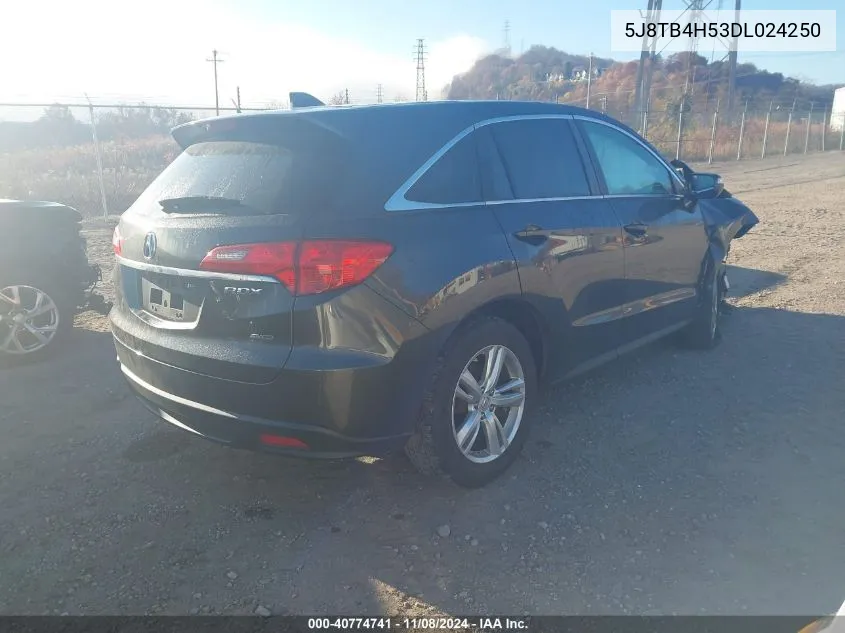 2013 Acura Rdx VIN: 5J8TB4H53DL024250 Lot: 40774741