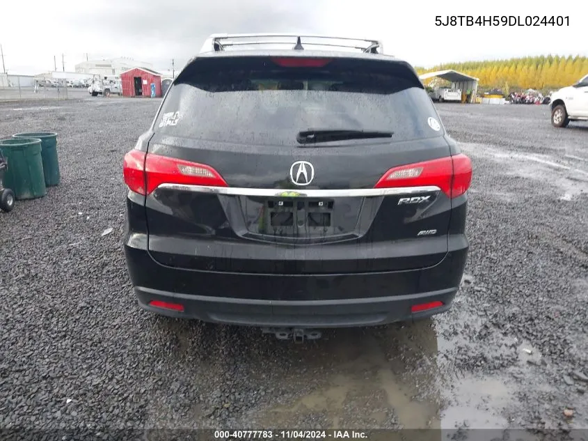 2013 Acura Rdx VIN: 5J8TB4H59DL024401 Lot: 40777783