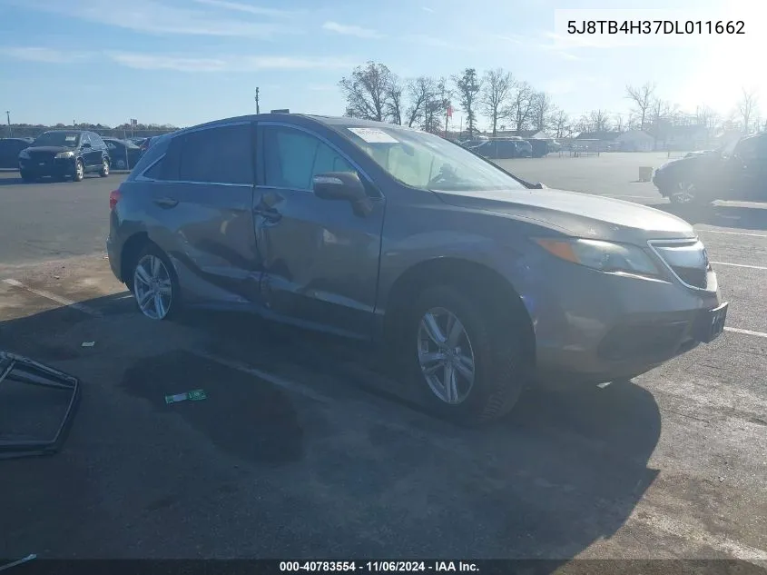 2013 Acura Rdx VIN: 5J8TB4H37DL011662 Lot: 40783554