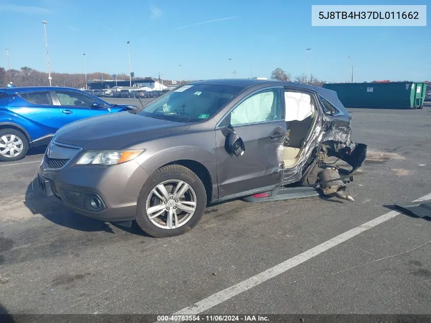 2013 Acura Rdx VIN: 5J8TB4H37DL011662 Lot: 40783554