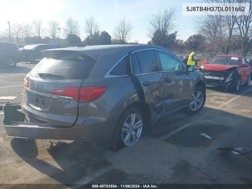 2013 Acura Rdx VIN: 5J8TB4H37DL011662 Lot: 40783554