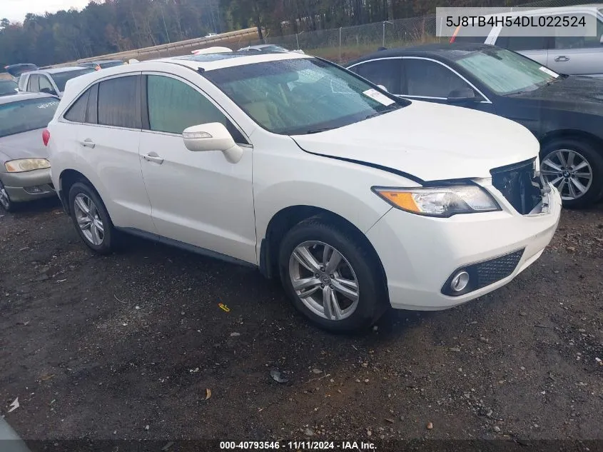 5J8TB4H54DL022524 2013 Acura Rdx