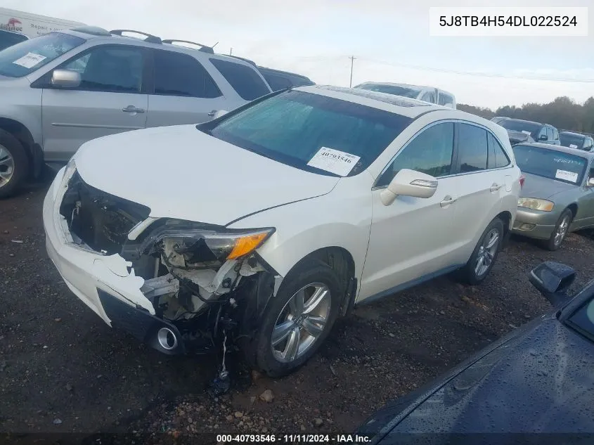 5J8TB4H54DL022524 2013 Acura Rdx