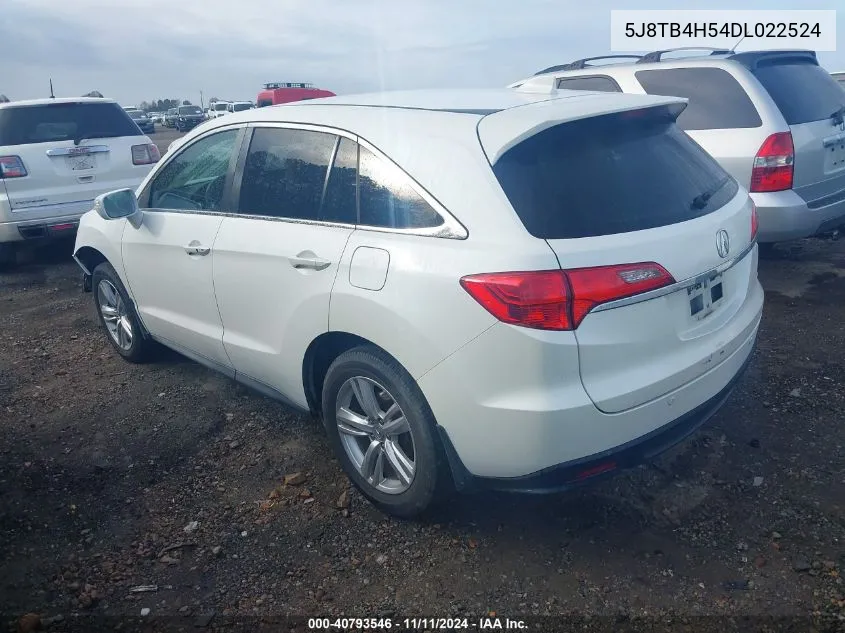 5J8TB4H54DL022524 2013 Acura Rdx