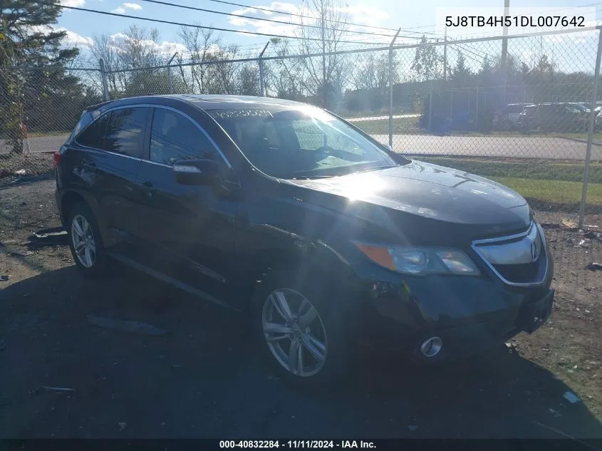 2013 Acura Rdx VIN: 5J8TB4H51DL007642 Lot: 40832284