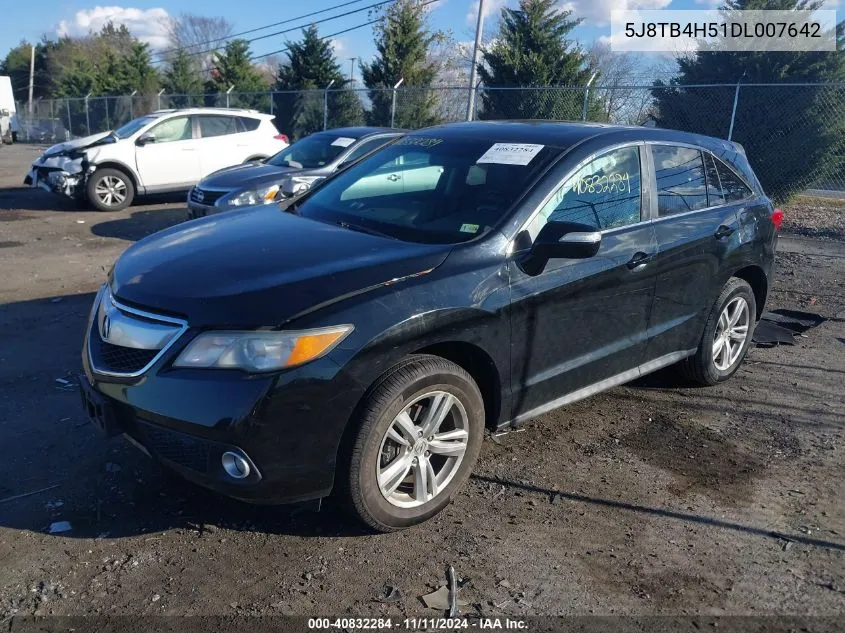 2013 Acura Rdx VIN: 5J8TB4H51DL007642 Lot: 40832284