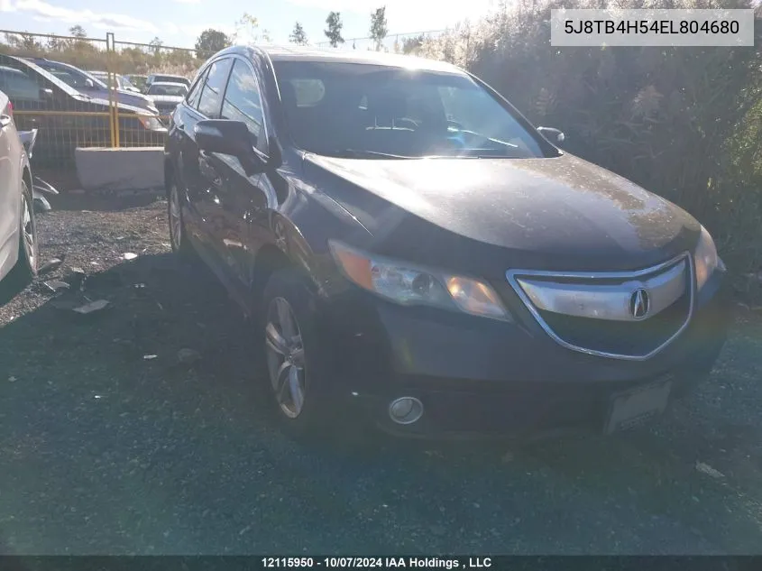 2014 Acura Rdx Technology VIN: 5J8TB4H54EL804680 Lot: 12115950