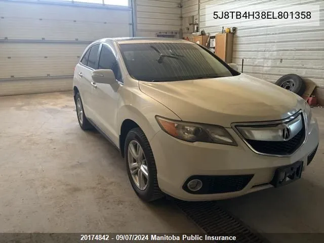 5J8TB4H38EL801358 2014 Acura Rdx