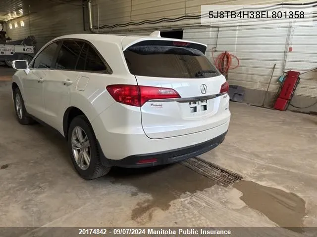 5J8TB4H38EL801358 2014 Acura Rdx