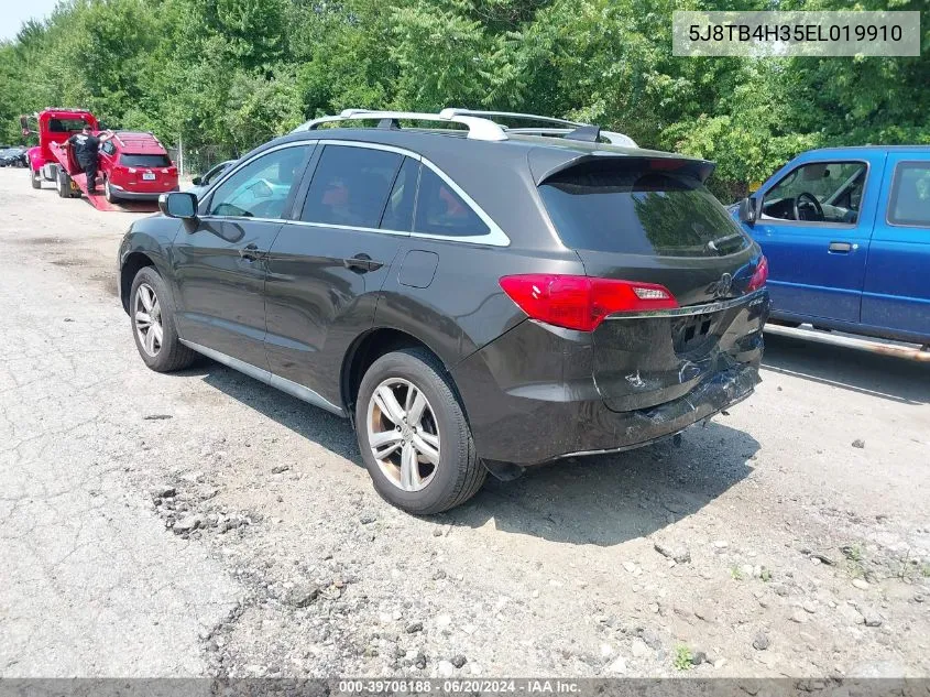 5J8TB4H35EL019910 2014 Acura Rdx