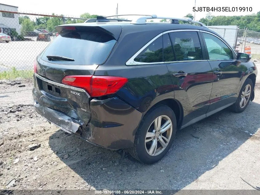 5J8TB4H35EL019910 2014 Acura Rdx