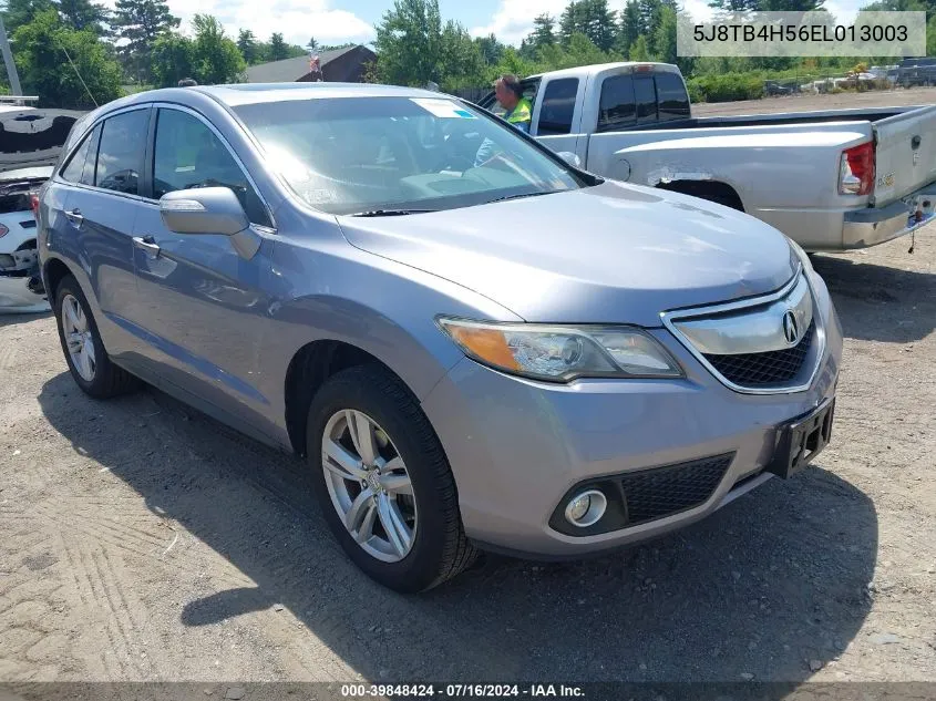 2014 Acura Rdx VIN: 5J8TB4H56EL013003 Lot: 39848424