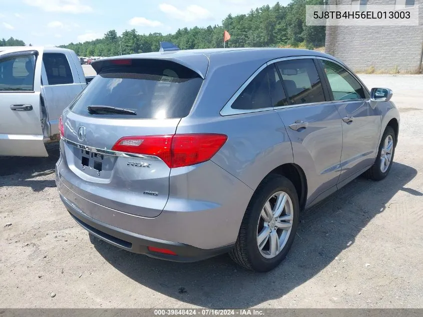 2014 Acura Rdx VIN: 5J8TB4H56EL013003 Lot: 39848424