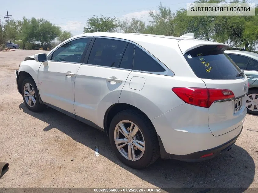 5J8TB3H38EL006384 2014 Acura Rdx