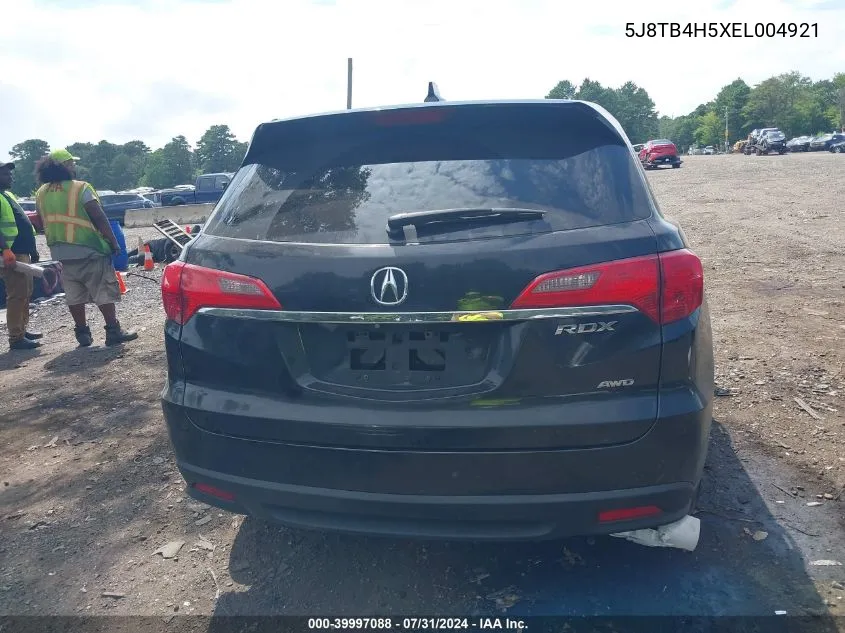 5J8TB4H5XEL004921 2014 Acura Rdx