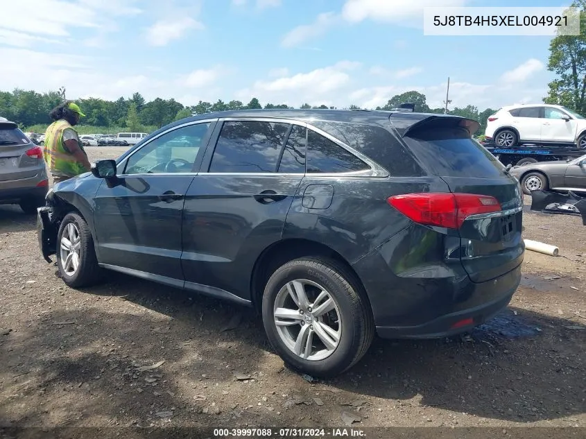 5J8TB4H5XEL004921 2014 Acura Rdx