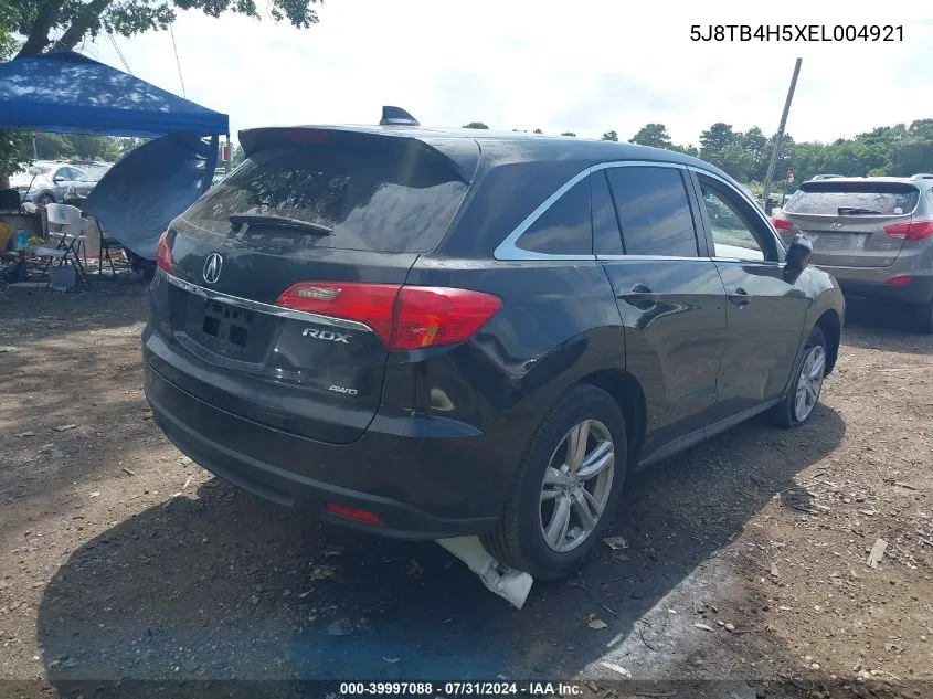 5J8TB4H5XEL004921 2014 Acura Rdx