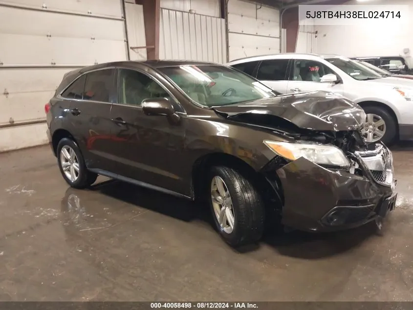 5J8TB4H38EL024714 2014 Acura Rdx