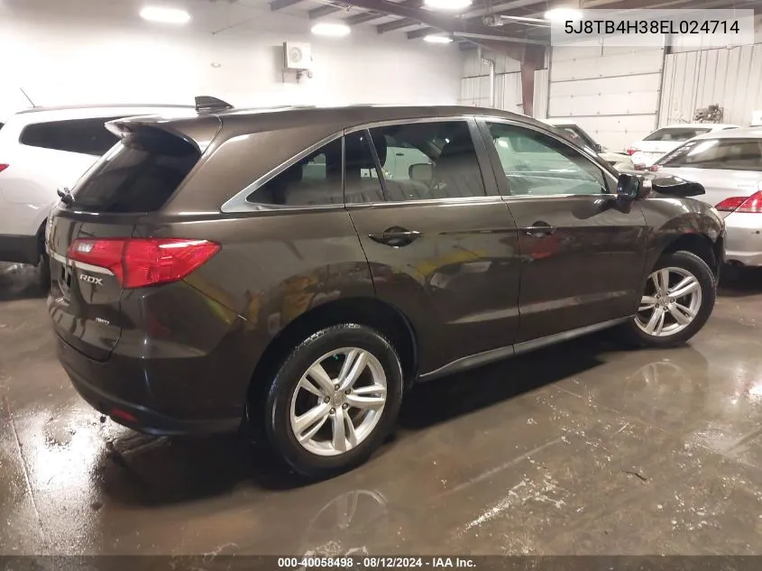 5J8TB4H38EL024714 2014 Acura Rdx