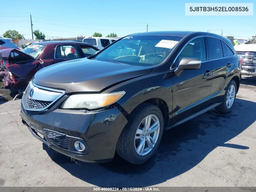 5J8TB3H52EL008536 2014 Acura Rdx