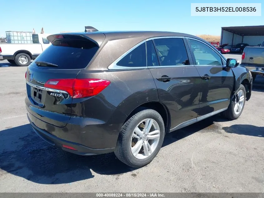 5J8TB3H52EL008536 2014 Acura Rdx