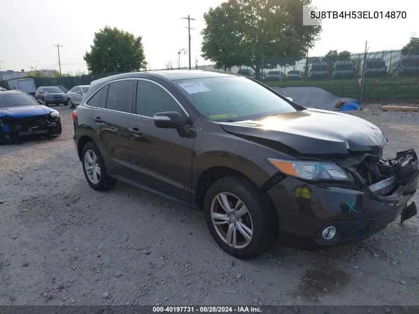 5J8TB4H53EL014870 2014 Acura Rdx