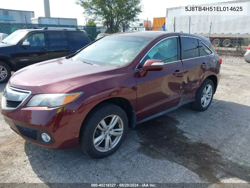 5J8TB4H51EL014625 2014 Acura Rdx