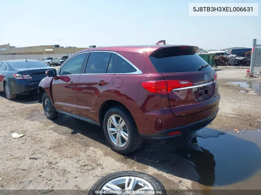 5J8TB3H3XEL006631 2014 Acura Rdx