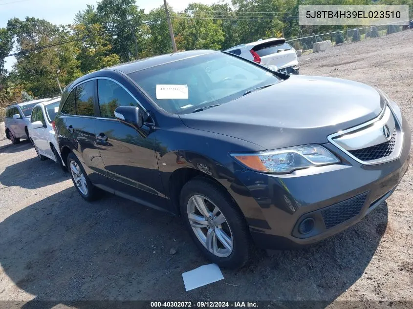 2014 Acura Rdx VIN: 5J8TB4H39EL023510 Lot: 40302072