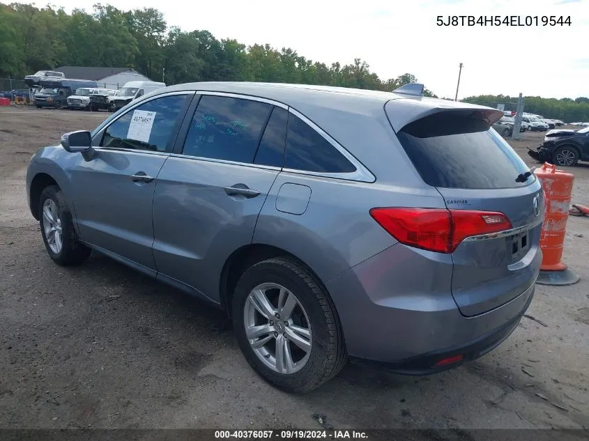 2014 Acura Rdx VIN: 5J8TB4H54EL019544 Lot: 40376057